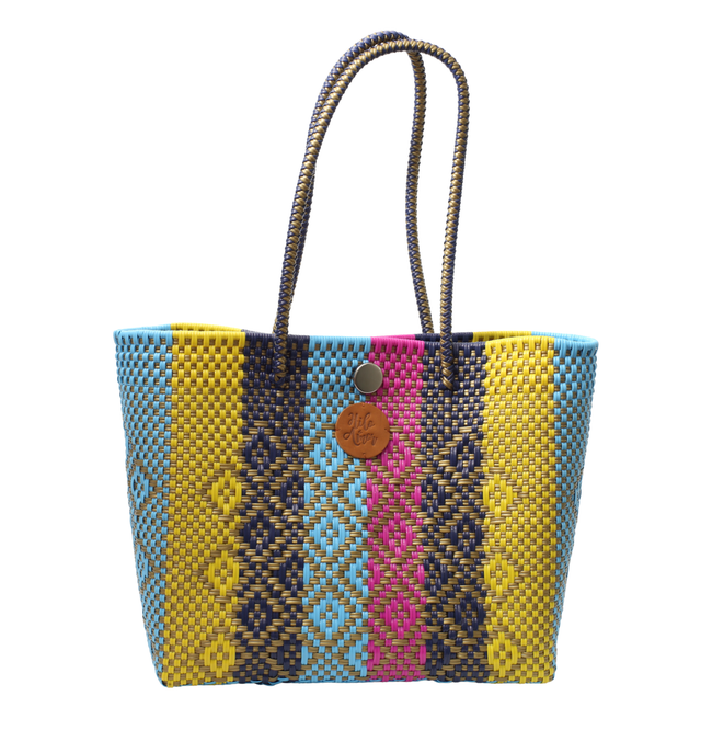 Mexican Large Recycled Plastic Tote Bag, Mexican Mercado Bag