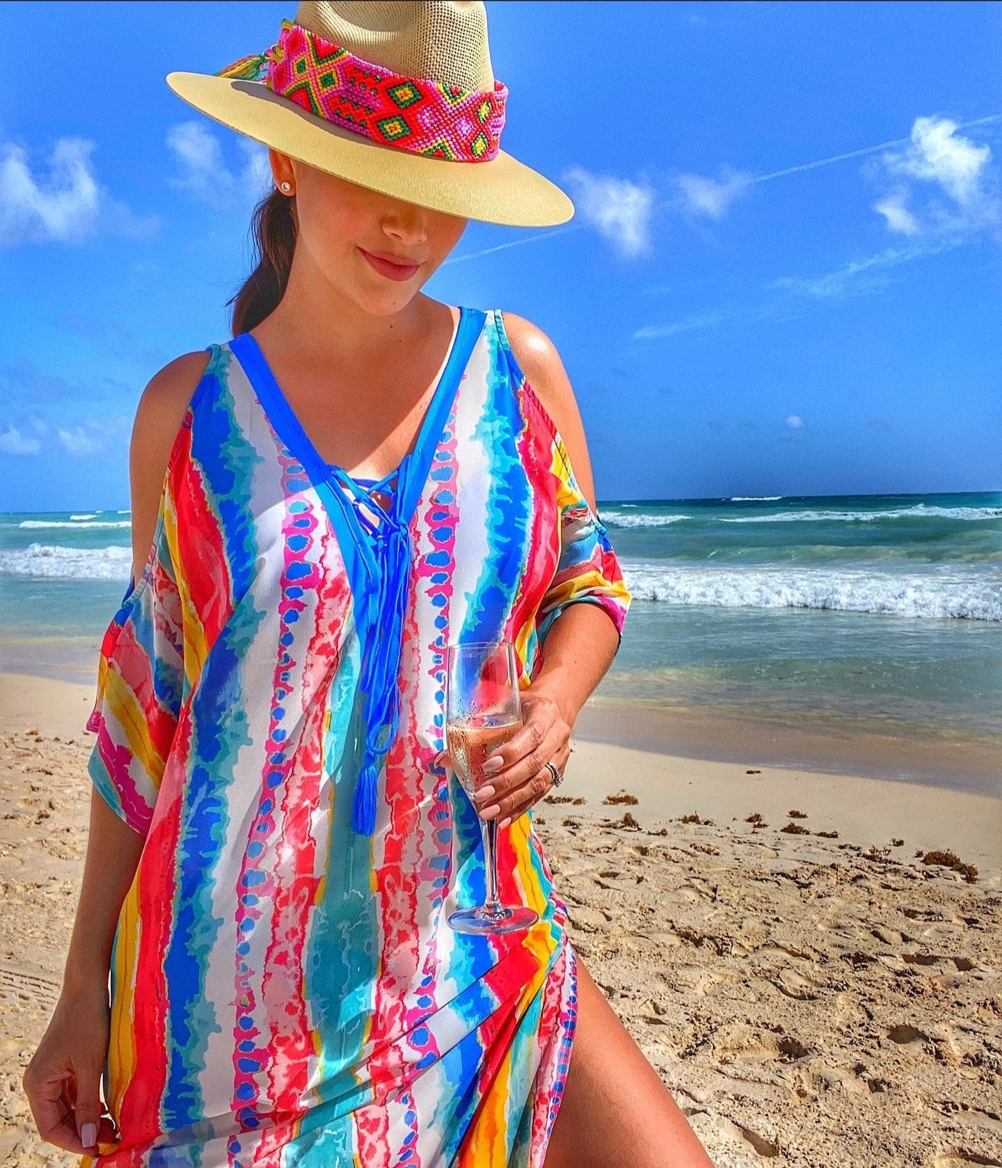 Beautiful hat for the beach Hand made Mexican band. Just on time for the beach! Hand Painted Hat, Painted Straw Hat, Straw Hat, Mexican Hat  main image 2