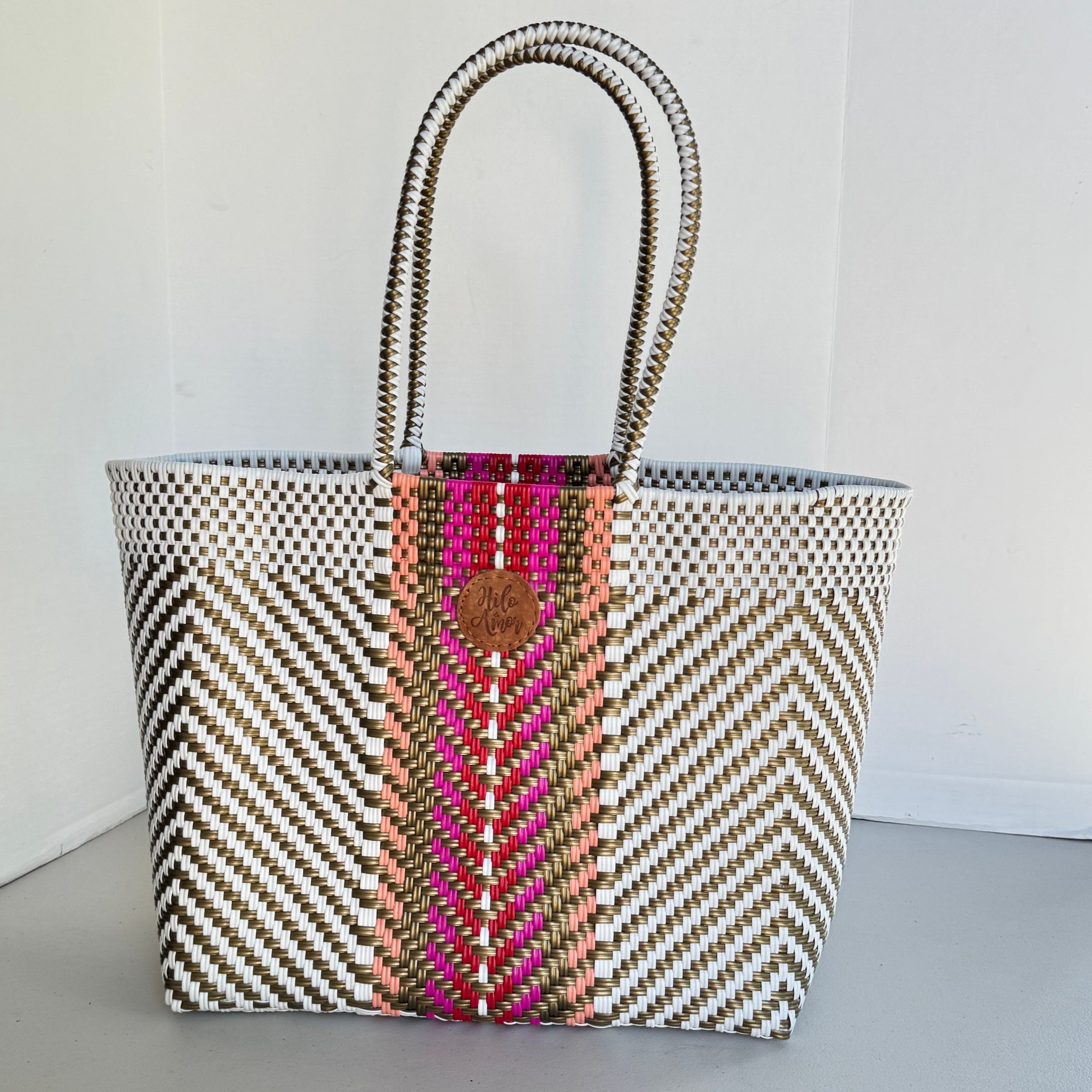 Lunch Bag Mexican Plastic Woven Bags Wholesale Mexican Handwoven