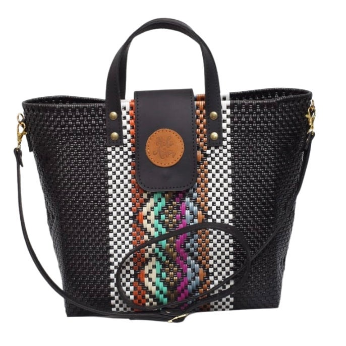 Woven Crossbody Tote Bag Hilo De Amor
