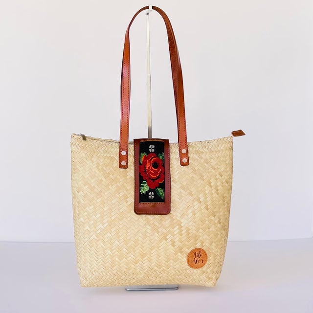 Amor leather tote bag sale